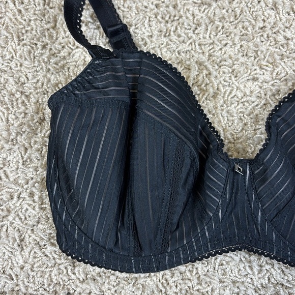 NWT Freya black mode underwire padded half cup bra sz 30H - Picture 3 of 7